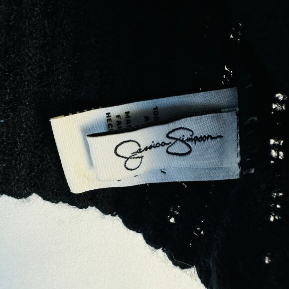 Cute Glam Black Women Beanie Tuque Hat With Black Sequins Jessica Simpson SZ M - Picture 2 of 6